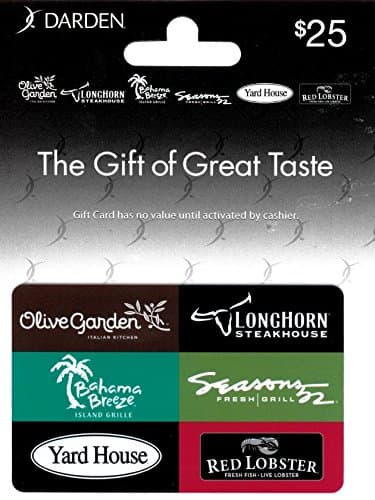 Darden Restaurants $25 Gift Card