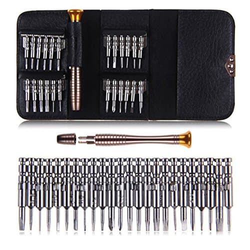 Practical 25 in 1 Precision Screwdrivers Set,Phillips Torx Flat Screwdriver Tool Set with Black Bag for Macbook,Mobile Phone,PC Laptop,Tablet,iPad,Watch,Car Keys