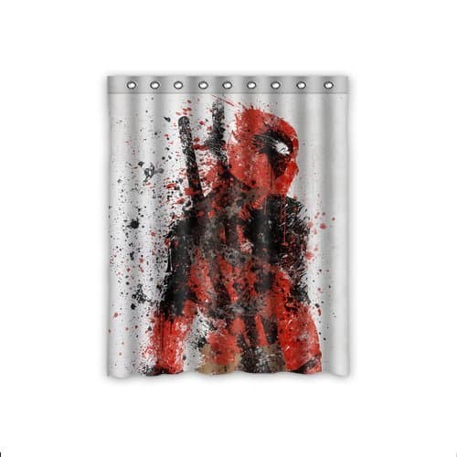 Personalized Custom Deadpool Window Curtains/Drape/Panels/Treatment Thermal Insulated Blackout Window Curtains 52" x 63" Inch