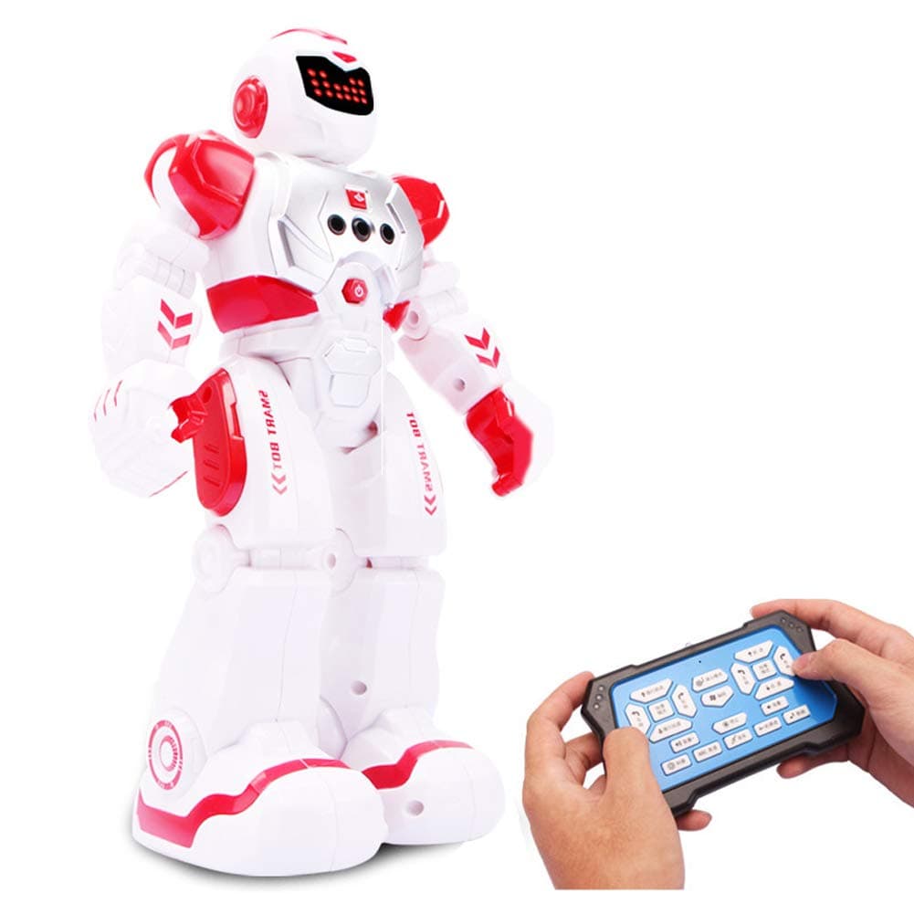SMUOO RC Programmable Intelligent Robots Toys, Gesture Control/Cool Light/Auto Demo/Educational Companion Robotic Toy, Age 6+ Boys Girls Kids Birthday Gifts