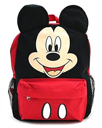 16" Disney Mickey Mouse Face Back to School Backpack with 3D Ear