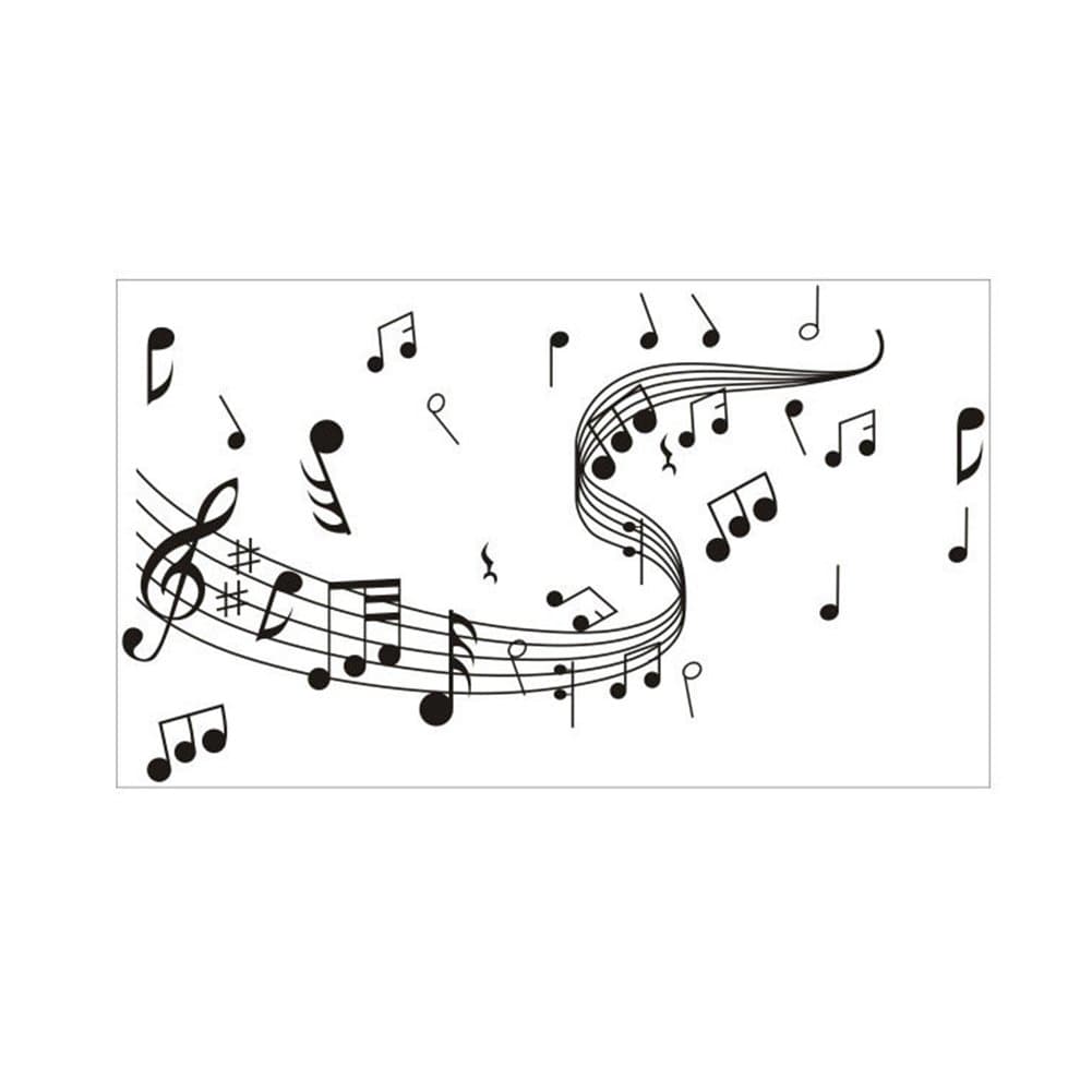junshi11 Removable Wall Sticker Music Notes Notation Band Wall Art Decals ;Living Room Home Decor Gift A