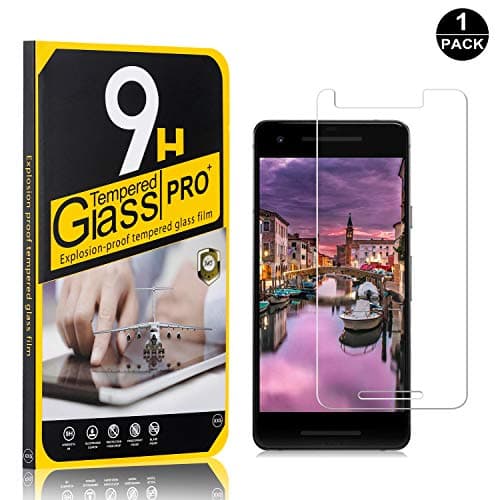 Google Pixel 2 Tempered Glass Screen Protector, UNEXTATI 9H Hardness Screen Protector Film, HD Clear Tempered Glass Film for Google Pixel 2 (1 Pack)