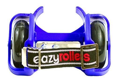 Eazyrollers, Adjustable Heel skates with LED Lighted Wheels (blue)