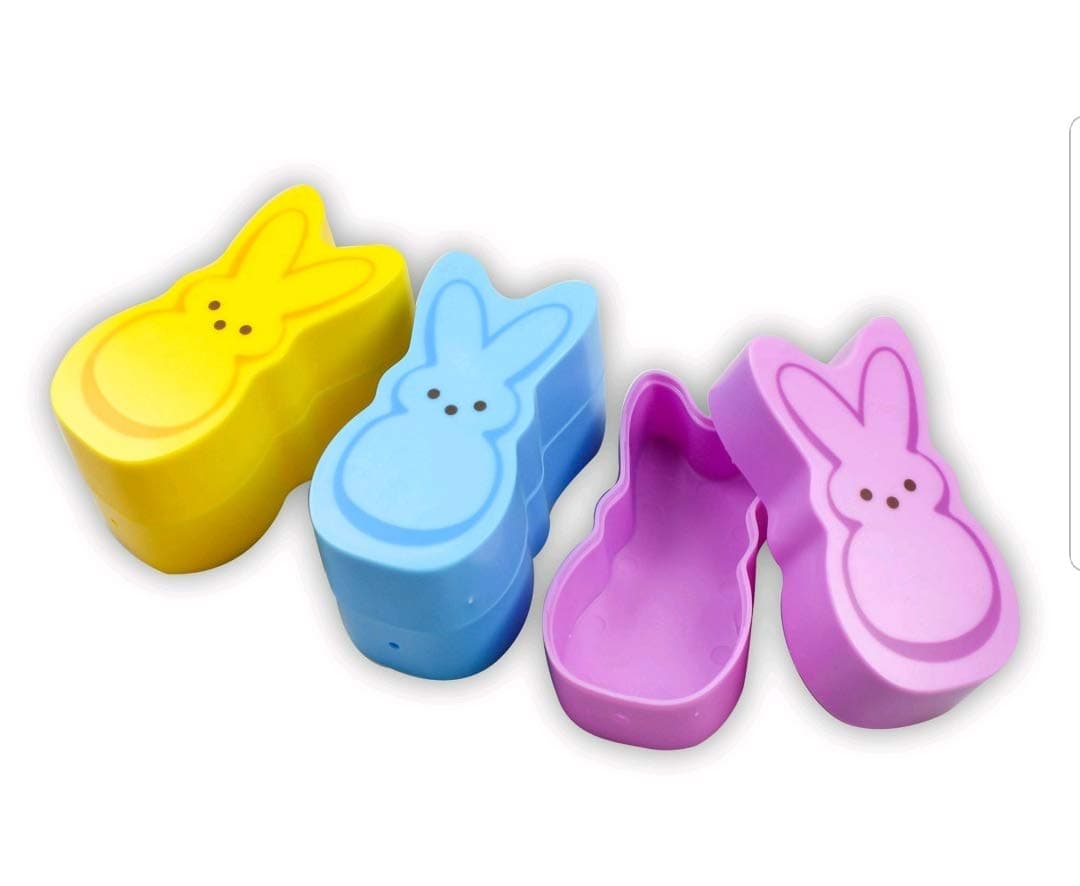Peeps Easter Egg Bunny Container 3 Pack