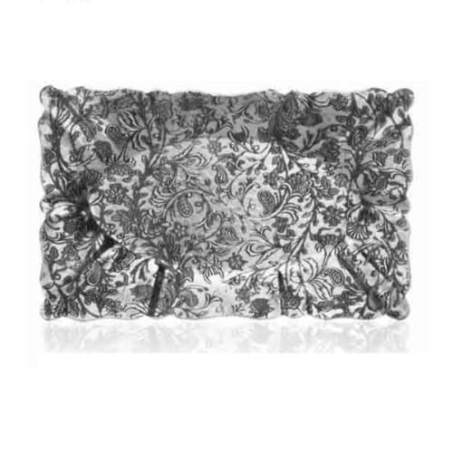 Medium Metal Rectangular Serving Tray, Tracery Design, Great for Serving Food, Drinks and More, Handmade in the USA by Wendell August Forge