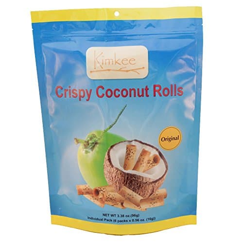 KIMKEE Crispy Coconut Rolls, 6 Count