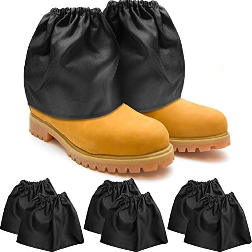 BOOT GAITERS (SOCK PROTECTORS) 3-PAIR-VALUE-PACK by ShieldU - hard wearing foot and ankle protection that keeps grass, dirt and debris out of your shoes, boots, socks and lace areas