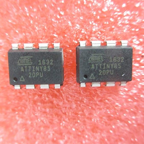 ATTINY85-20PU DIP-8 8-bit Microcontroller with 8K Bytes in-System Programmable Flash Pack of 2