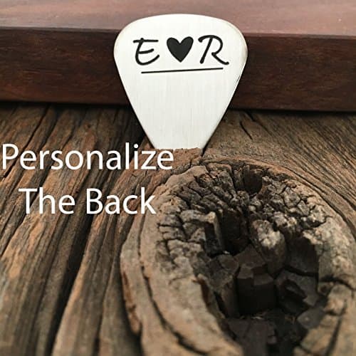 Personalized Initials Guitar Pick Gift for Him Valentines Day Gift Mens Guitar Pick Gift Anniversary Birthday Gift Husband Boyfriend
