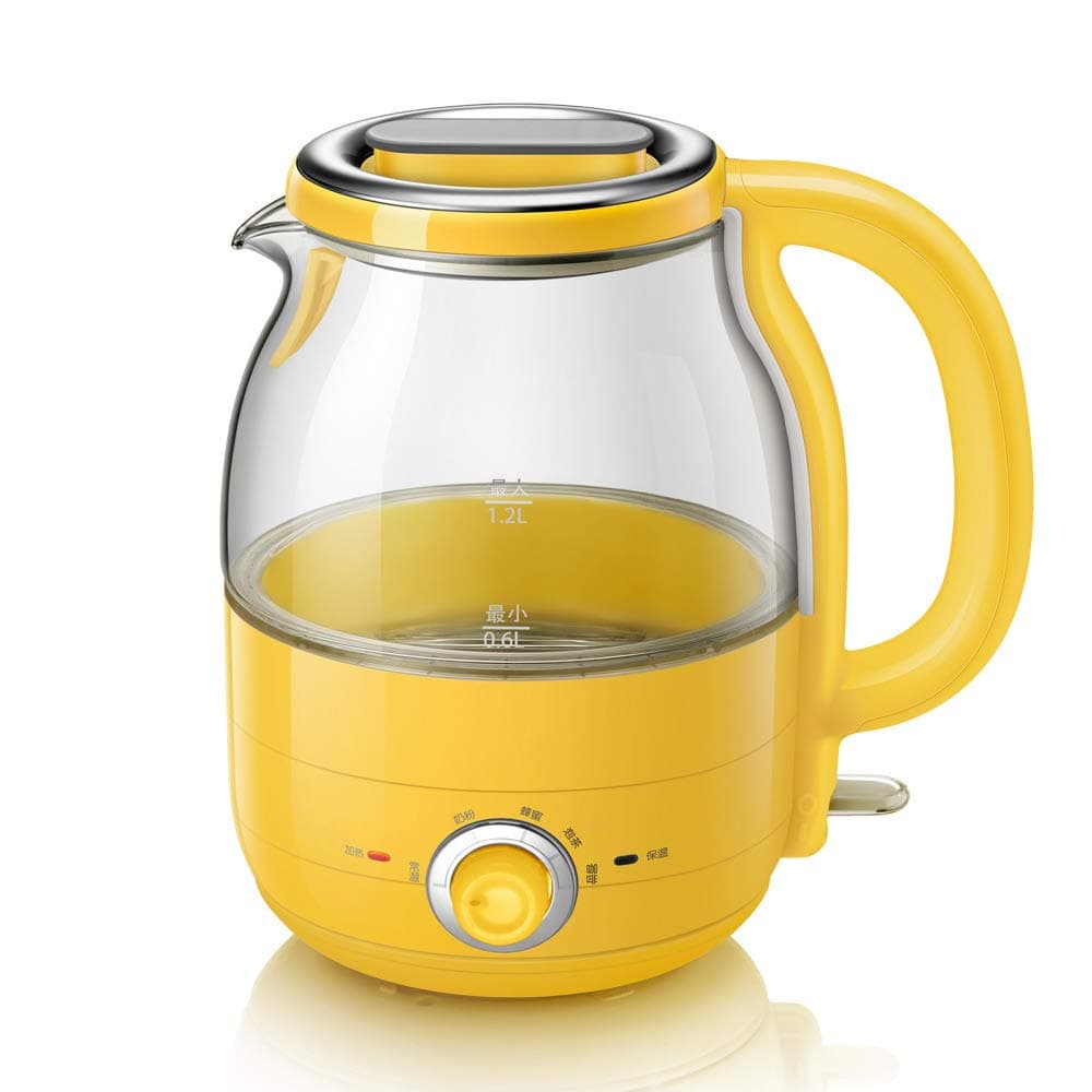 Electric Kettle Automatic Power Off 5 File Insulation Glass Kettle 1.2L