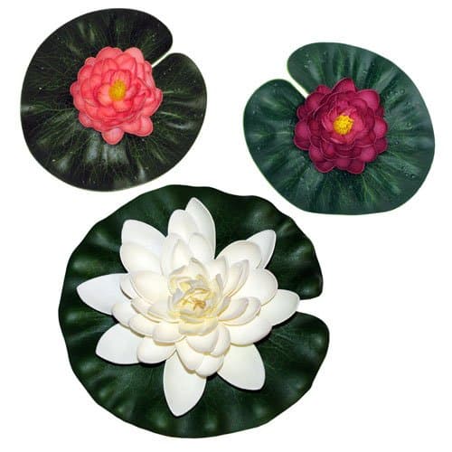 TotalPond A16532 Pond Floating Lilly Pad, 3-Pack