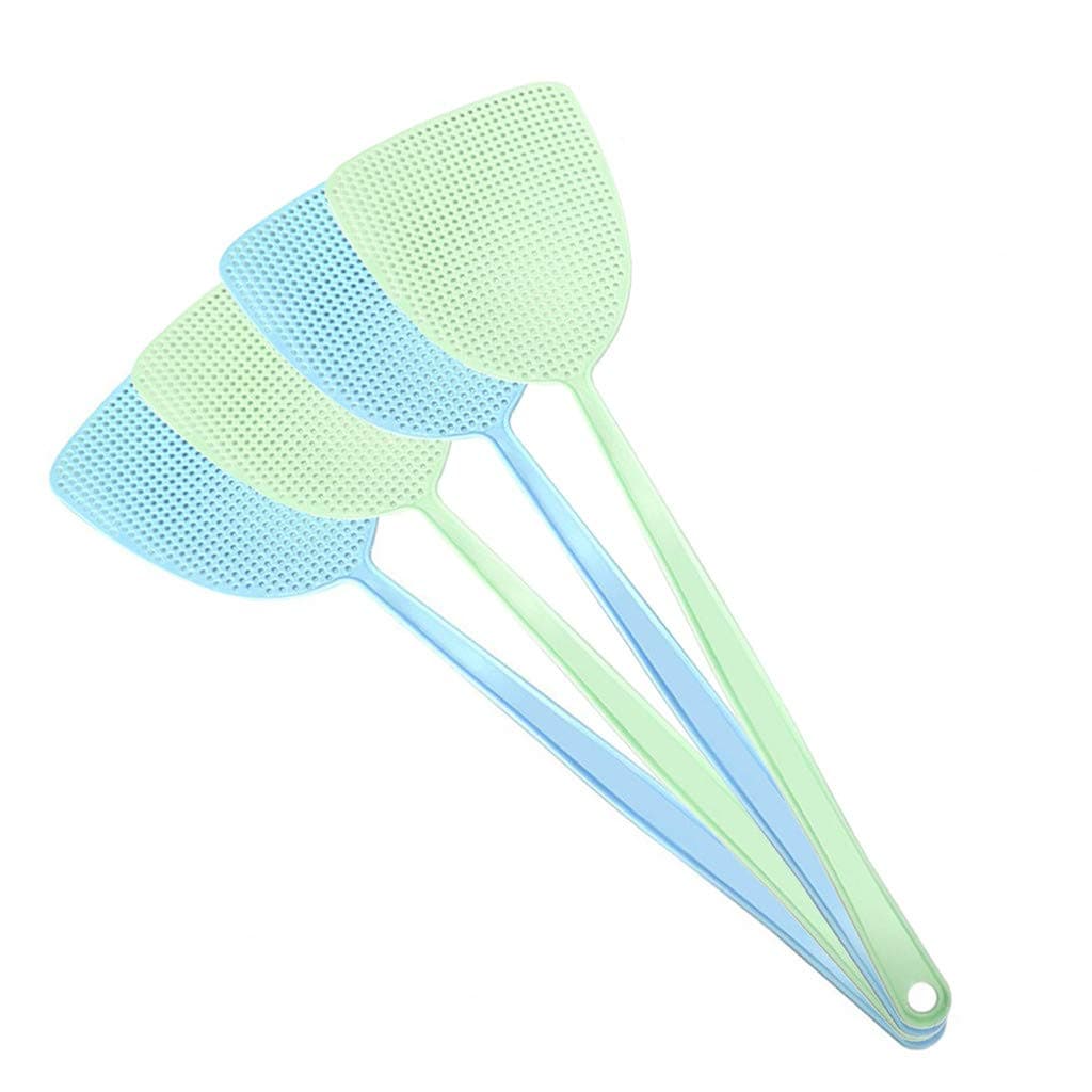 4 Pcs Bug & Fly Swatter, Pest Control Swatter, Extendable Upgrade Swatter, Wasp Bug Mosquito Swatter, Portable Plastic Swat Set, Strong Flexible Manual Telescopic Handle, Home and Kitchen Helper