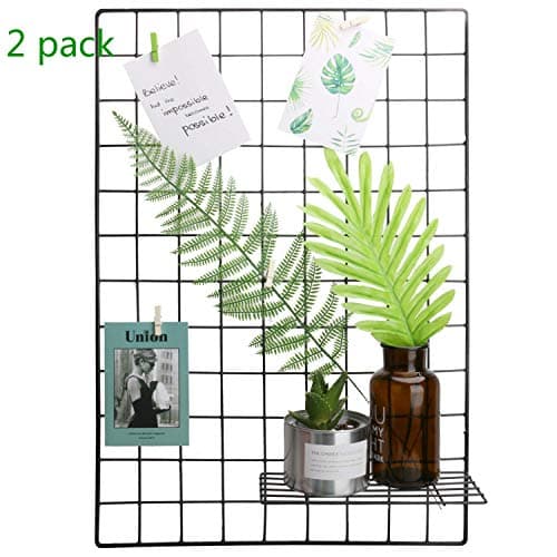 HongDream Grid Panel Photo Wall Set of 2, Display Panel Decorative Art Craft Wall Home Decoration Organization Ins Art Display Photo Wall