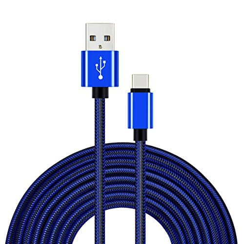 Type C Charging Cable, VICOX 10Ft Heavy Duty Braided Reversible USB C Fast Charger Data Cable for Galaxy Note 8 S8 S8+, LG G5 G6 V20, Nexus 5X 6P, Oneplus 3 5, HTC U11, ZTE ZMAX Pro AXON 7