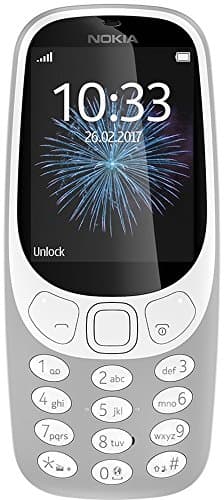 Nokia 3310 Dual SIM Feature Phone with MP3 Player, Wireless FM Radio and Rear Camera, Grey