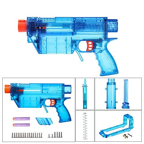 WORKER Prophecy Type-R Model B Long 7.2cm Dart DIY Kits for Nerf Retaliator Color Blue Transparent