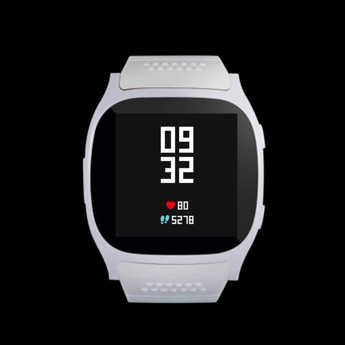 IKALL K21 Bluetooth Smartwatch with SIM and Memory Card Support (White)