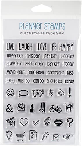 SRM Stickers Everyday Plans Planner Clear Stamp