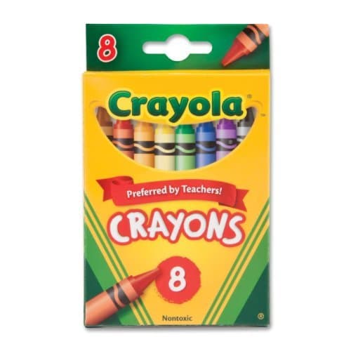 Crayola Crayons, 8 count (52-3008) Size: 1