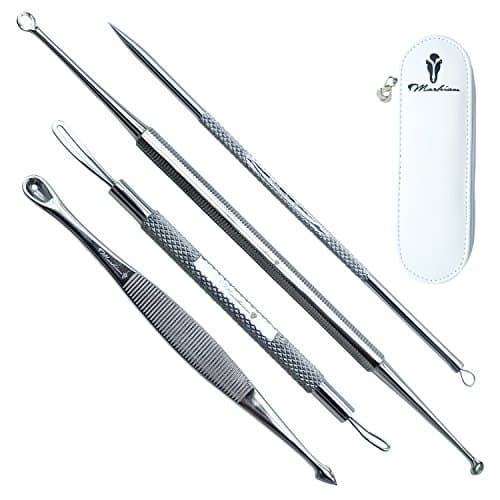 Blackhead Extractor Professional Tool Kit with INSTRUCTIONS on HOW TO GET RID OF PIMPLES E-Guide -Easily Treat Whiteheads, Comedones and Acne For more Beautifull Skin, You are Beautiful -Order Yours