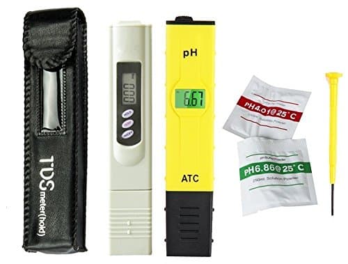Pocket Size Digital PH Meter TDS Meter Water Quality Tester, Combo of +/- 0.1ph High Accuracy PH Tester and +/- 0.8% Readout Accuracy TDS Tester