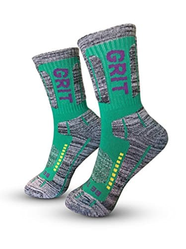 Perfect Athletic Sock, 84% Cotton 13% Polyester 3%Elastine, Great Sock for Recreational Use or Leisure (Turquoise/Purple) (One size Fits all)