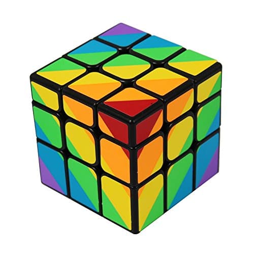 FCBB 3x3x3 Unequal Speed Cube Puzzle Black