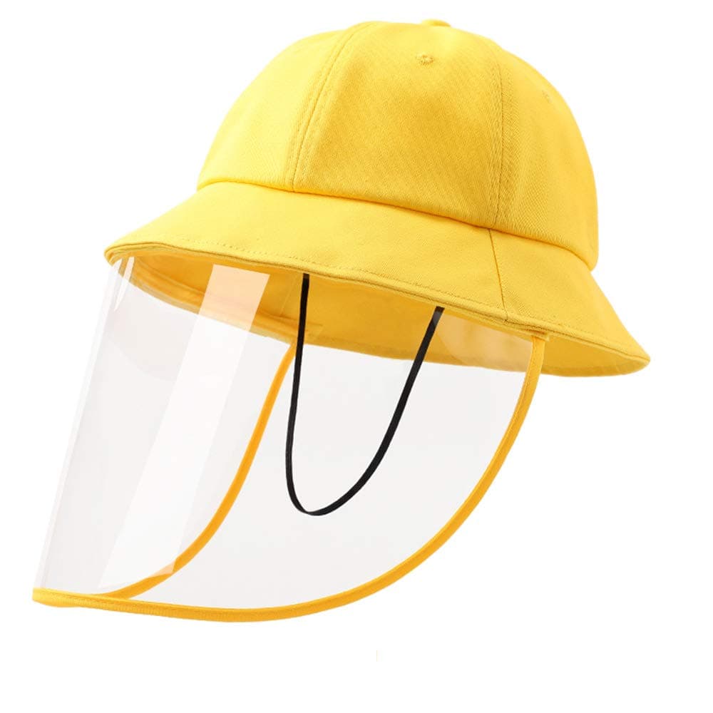 Windproof Dustproof Hat Full Face Cap Removable Face Shield Fisherman Hat, Adult Kids Face Shield Removable for Men and Women