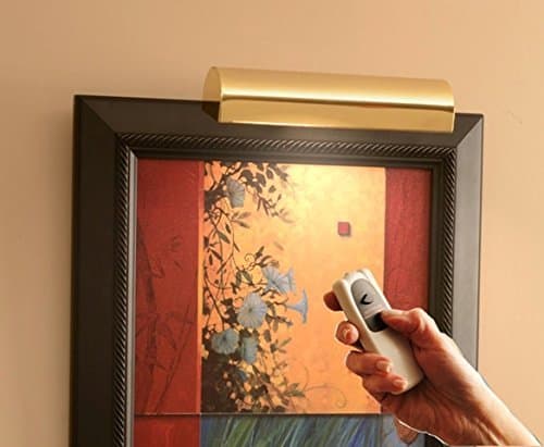 Concept Lighting 201L Cordless Remote Control LED Picture Light Polished Brass, Small by Concept Lighting