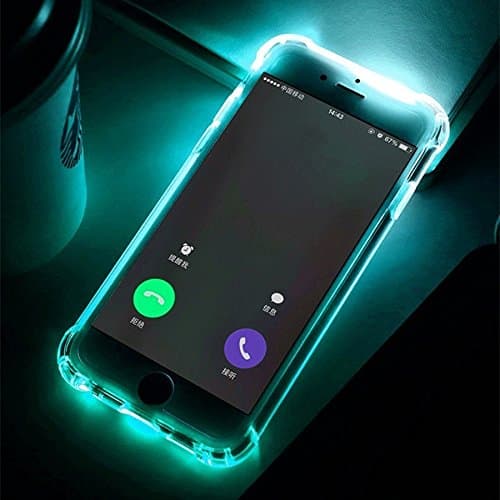 AOXIANG LED Call Light Up Flash Transparent Case For iPhone 7/8,7/8 Plus Phone Case Soft TPU