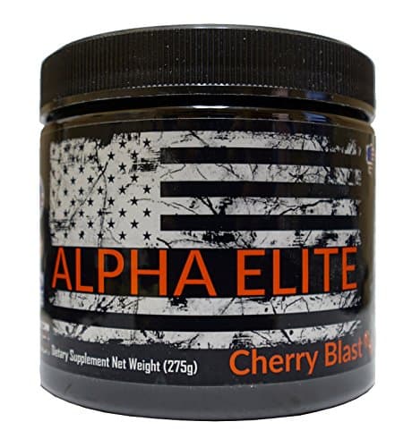 Alpha Elite: Pre Workout Supplement - Cherry Blast - with 99% pure materials (Creatine, Beta-Alanine, D-Aspartic Acid and more)