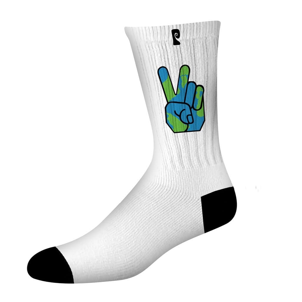 Psockadelic Socks Peace Psock World US Size 9-12