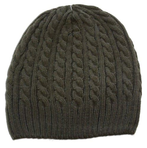 Twister Skully Cable Beanie (Olive)