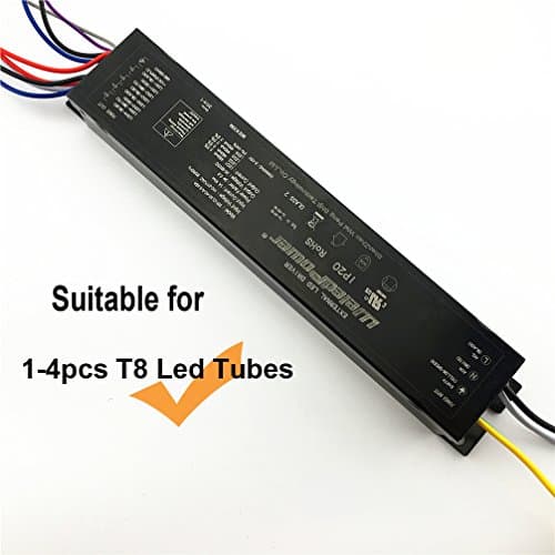 Dimmable external Led Driver for 1- 4 pcs Led T8 tubes Input 100V/277V Ballast, Output 30-38V, Dimming 0-10V. UL and RoHS Listed