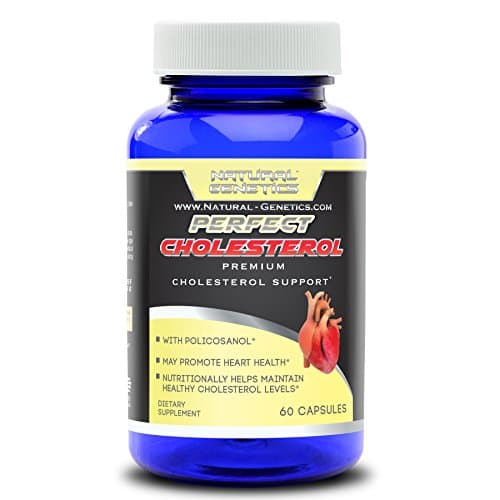 Lower Cholesterol Supplements, PERFECT CHOLESTEROL. Advanced Support Formula, Promotes Natural Heart Health. Includes Garlic, Niacin, Sterol complex, Gugulipid, Cayenne and More! 30 Servings Capsules