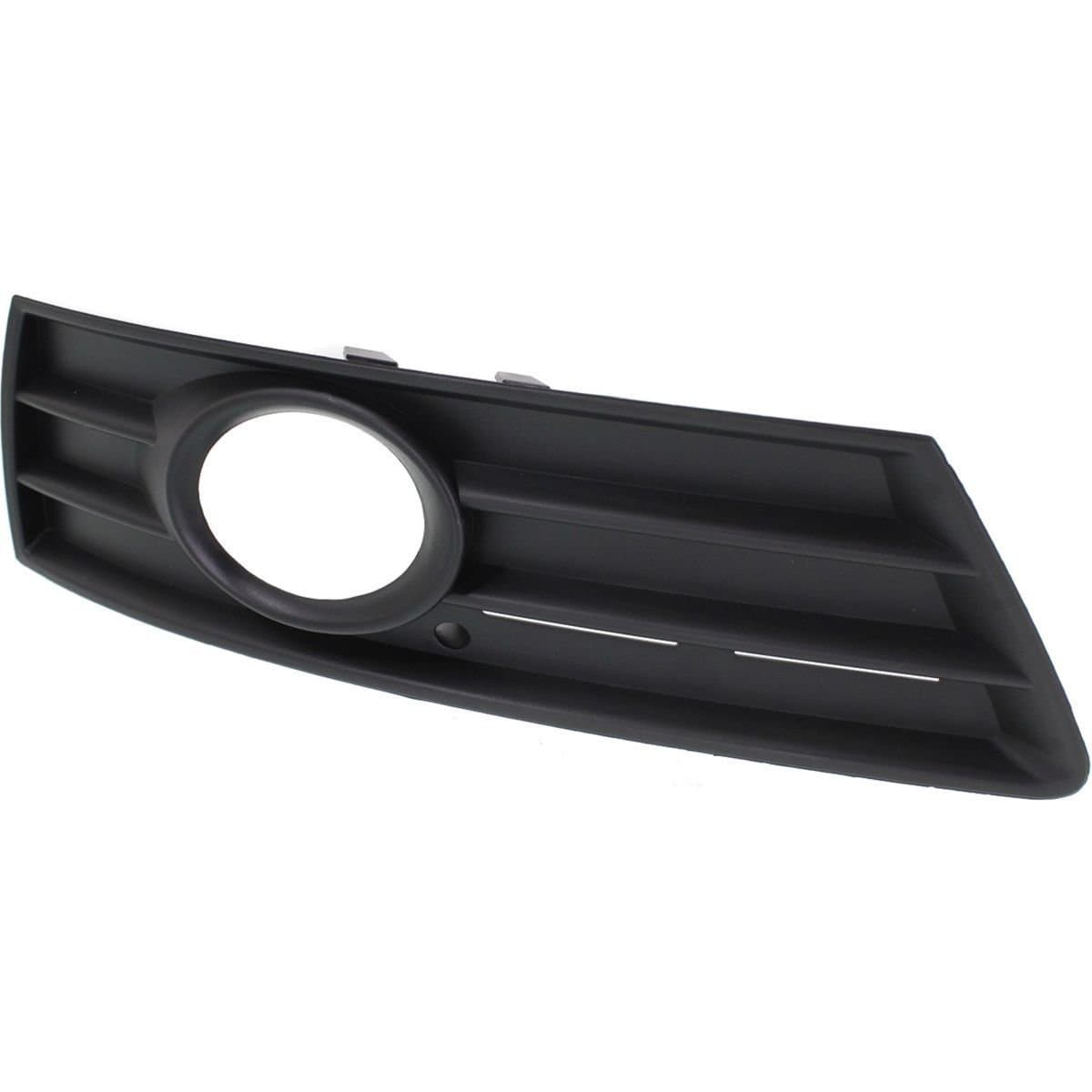 DAT AUTO PARTS Front Right Passenger Side Bumper Insert Fog Light Bezel Molding Cover Grille Trim Replacement For 2009-2012 Volkswagen CC Primed Black Textured VW1036119 3C8853666C9B9