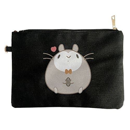 Big Fat HamsterMulti-purpose Canvas Zipper Makeup Bag