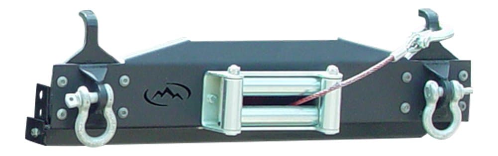 Expedition One JKFBDXPC Basic DX Winch Bumper for JK Wrangler - Black Powder Coat