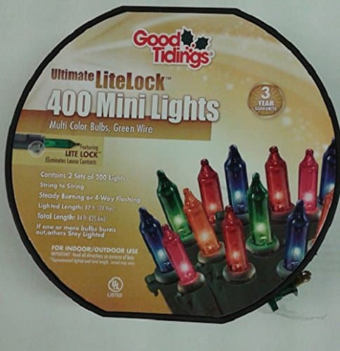 Good Tidings 400 Mini Lights Ultimate Litelock Multi
