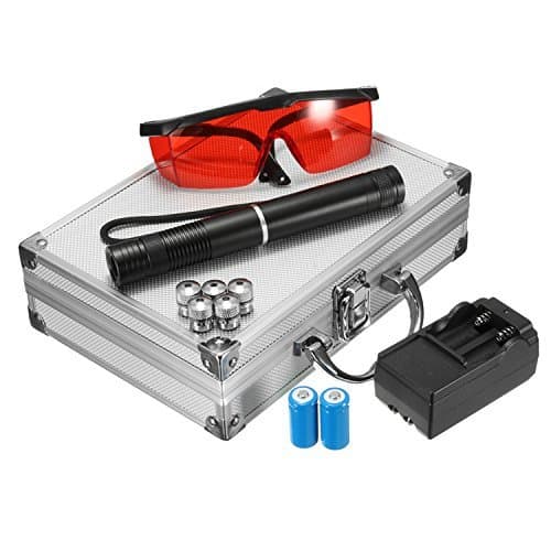 High Power Laser Pointer Pen Adjustable Burning Match (Powerful Blue)