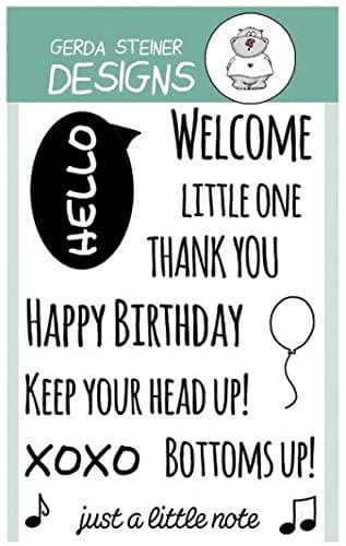 Just Sentiments Clear Stamp Set 4x6 Inches