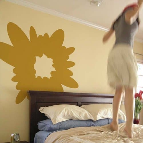 blik Gerbera Wall Stickers in Gold