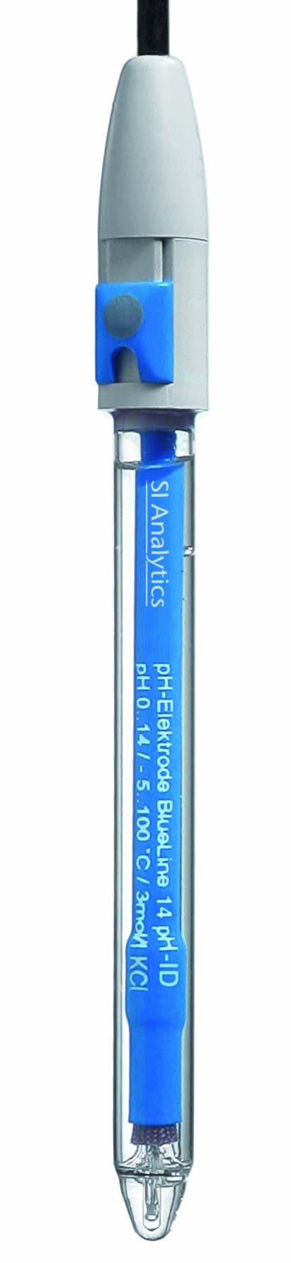 SI Analytics 285129450 BlueLine pH Combination Electrode with BNC Connector, Type 15 pH ID