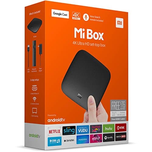 Original Mi Box 4K HDR WiFi/Dolby/DTS Android TV 8GB Media Streamer