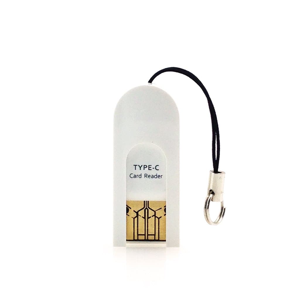 IMMOTO USB Type C +Type A Plug Adapter Micro SD/TF Memory Card OTG Reader White for Windows Computer & Laptop Apple New MacBook (12") & New MacBook Pro (13" & 15"),Google Chrombook