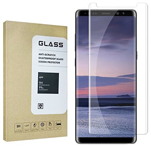 2 pack Galaxy Note 8 Screen Protector, [Anti-Bubble] [9H Hardness][HD Clear][Anti-Scratch] Glass Screen Protector for Samsung Galaxy Note 8