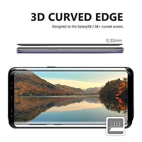 Samsung Galaxy S8 Plus Screen Protector, Tempered Glass Screen Protector for Samsung Galaxy S8 Plus (2018), Anti-Scratch/Case Friendly/Bubble Free/Anti-fingerprint
