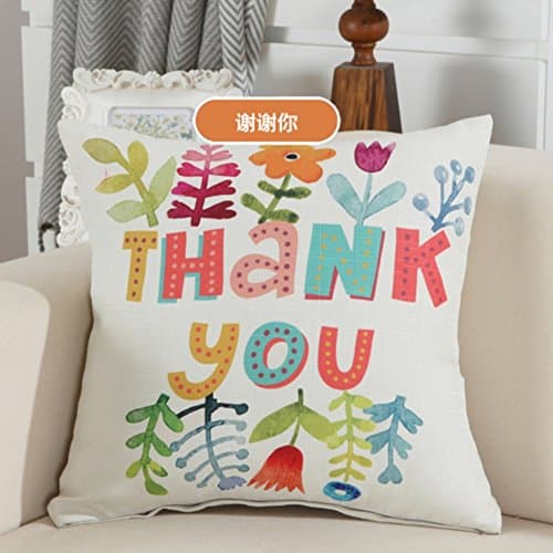 Decorative cloth sofa pillow/Cushion containing core/Office lunch break pillow/Couple bedside large backrest/Car lumbar support-H 45x45cm(18x18inch)VersionB