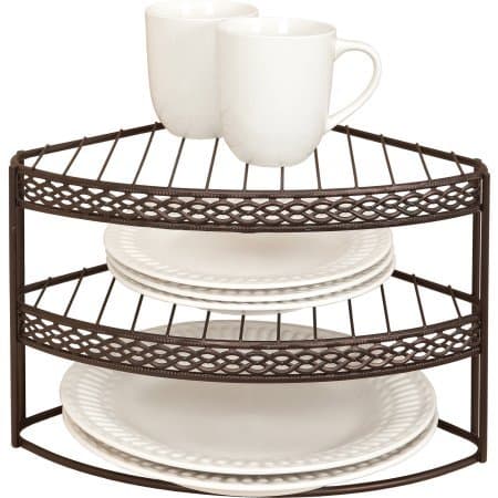Bath Bliss 3-Tier Corner Rack, Rust Link